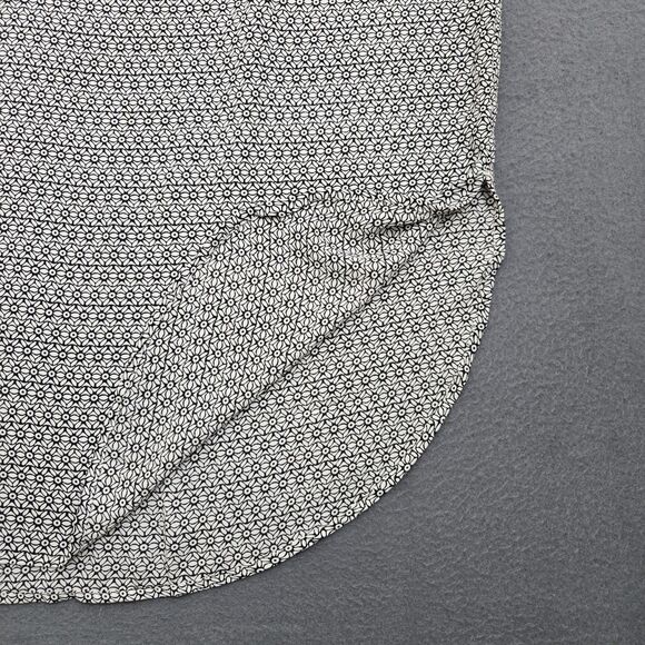 Ann Taylor LOFT Women XL Geometric Long Sleeve V Neck Tunic Blouse - Picture 6 of 12